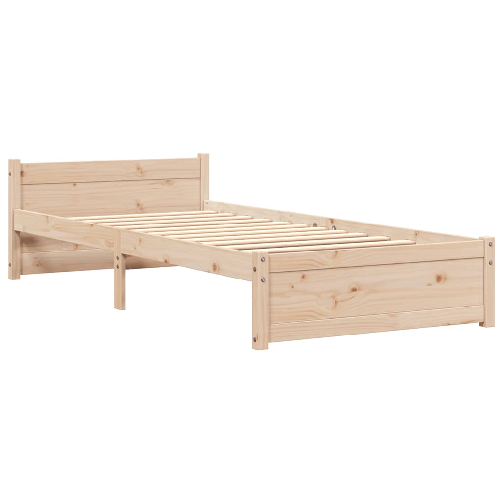 Estrutura cama pequena solteiro 75x190 cm madeira maciça