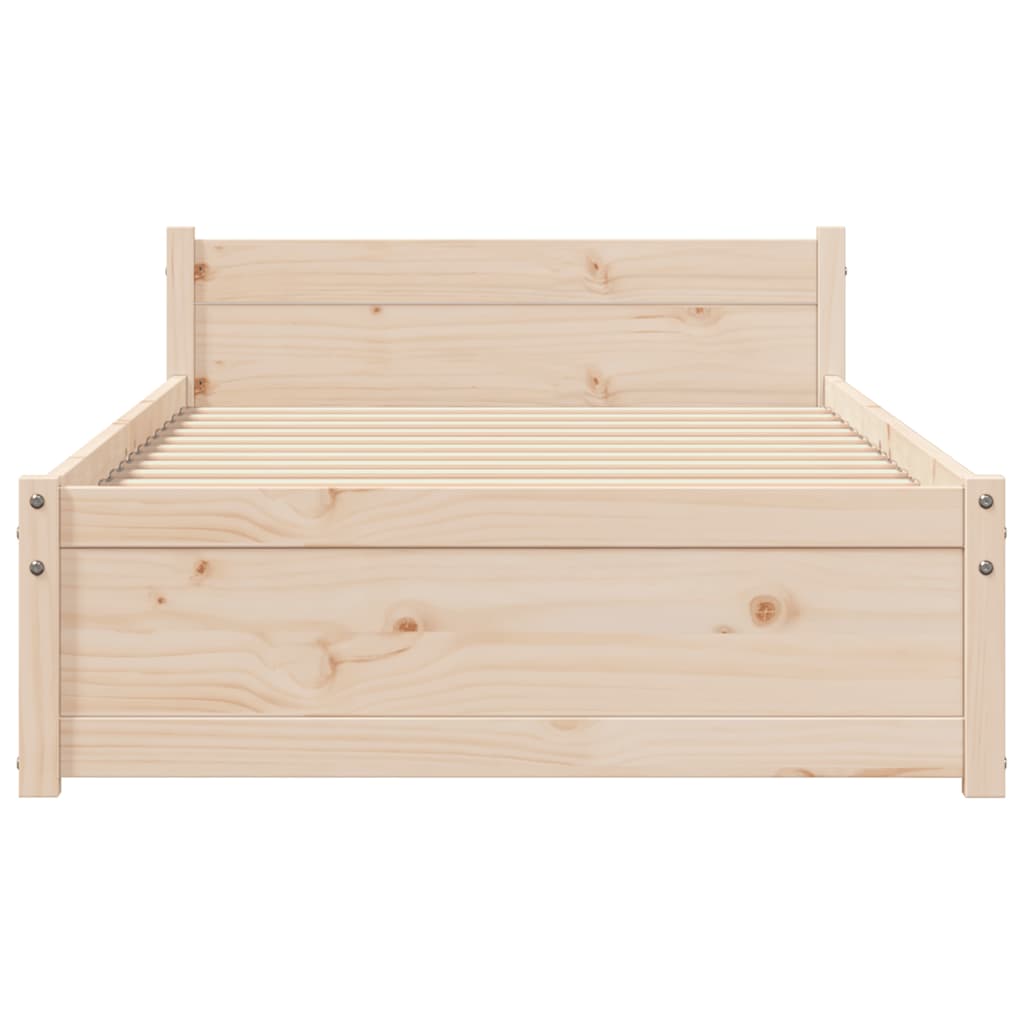 Estrutura cama pequena solteiro 75x190 cm madeira maciça