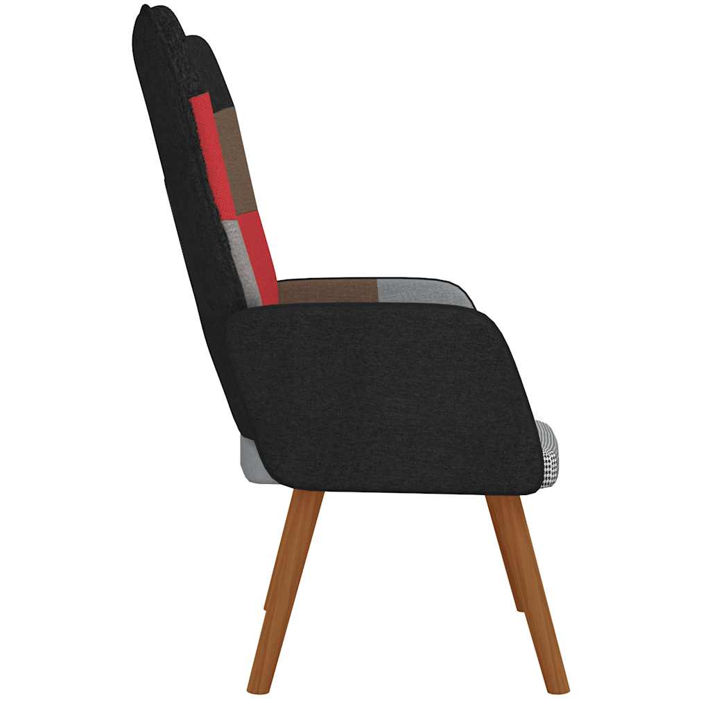 Cadeira de descanso tecido de retalhos