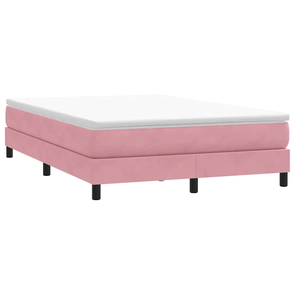 Cama sem molas/colchão 160x210 cm veludo rosa
