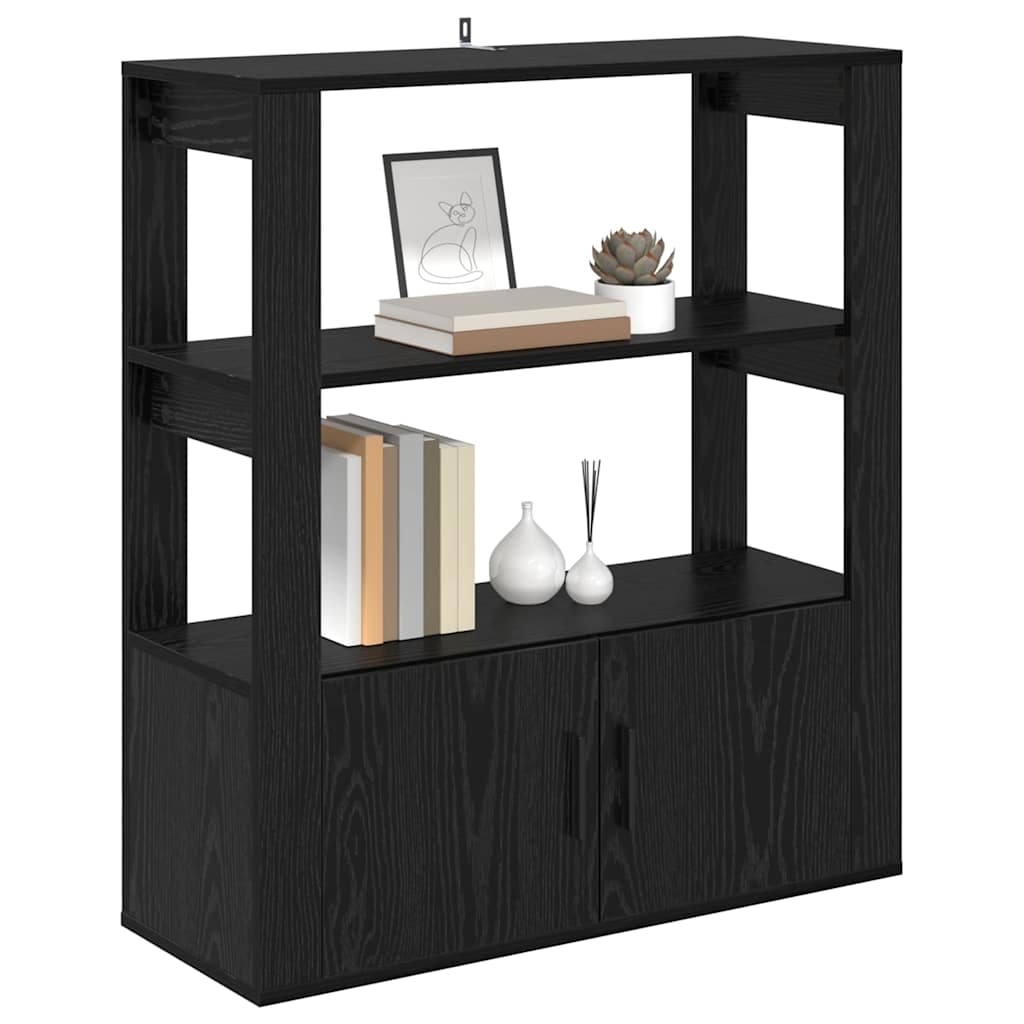Buffet carvalho preto 30 x 80 x 90 cm derivados de madeira