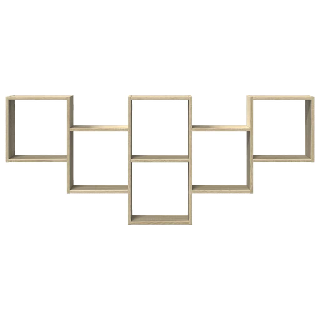 Prateleira parede 159x18x66cm derivados madeira carvalho sonoma