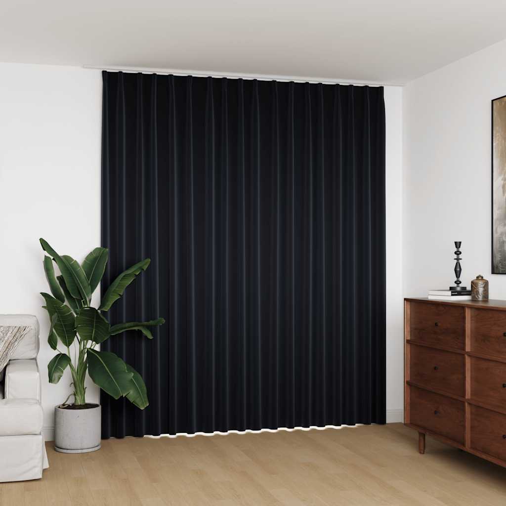 Cortina blackout com ganchos 290x245 cm preto