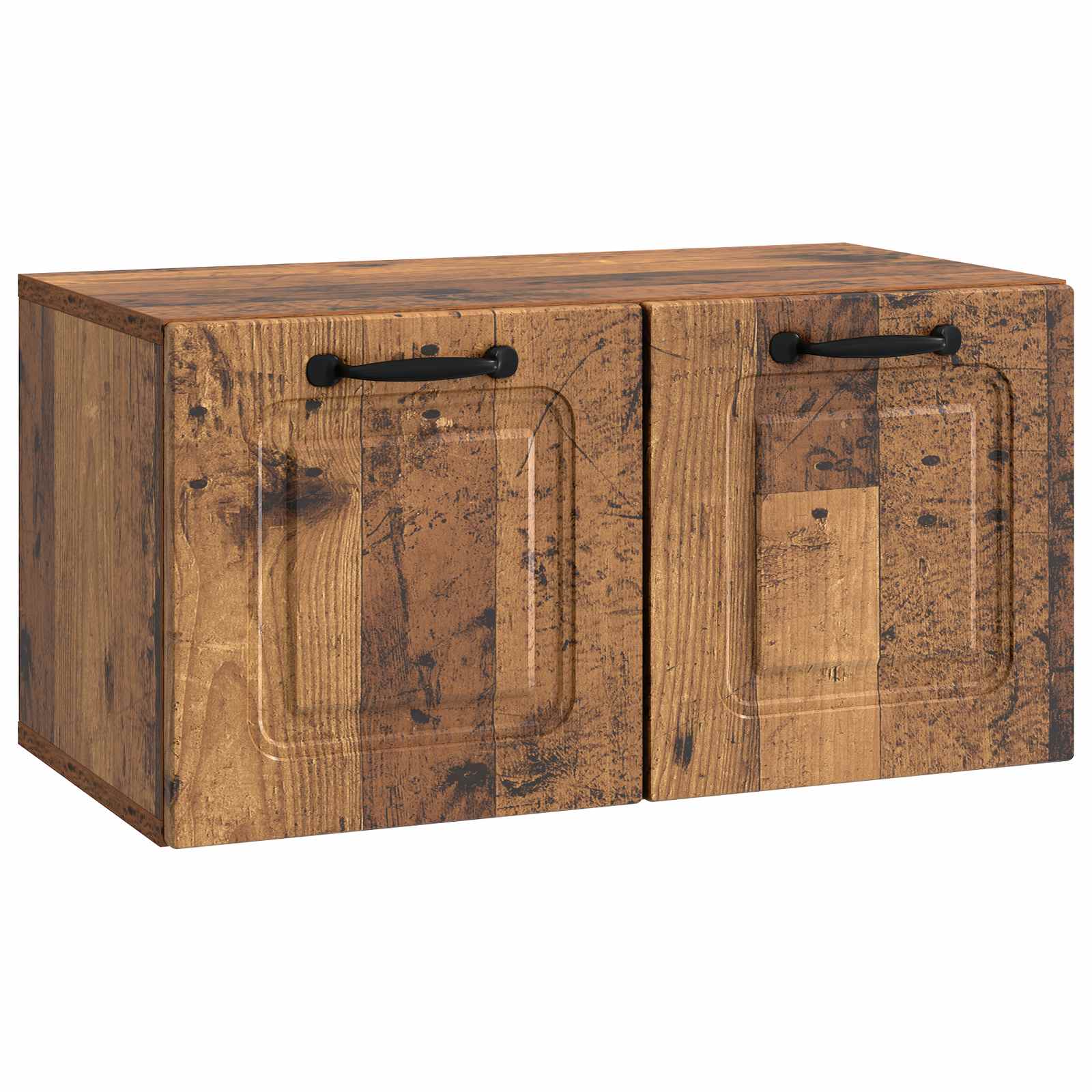 Gabinete de TV de parede madeira antiga 59,5 x 31 x 30 cm
