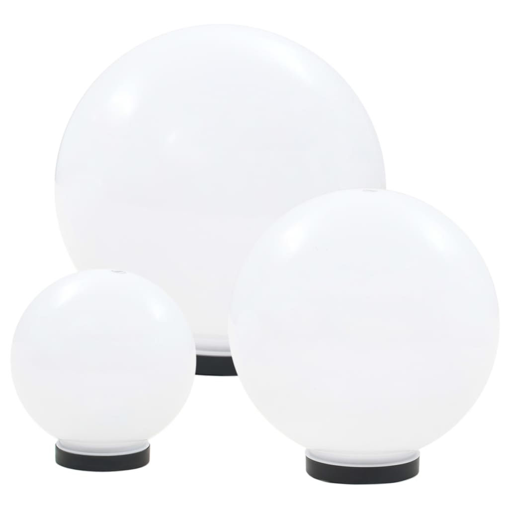 6 Pcs conjunto de candeeiros esféricos LED 20/30/40 cm pmma