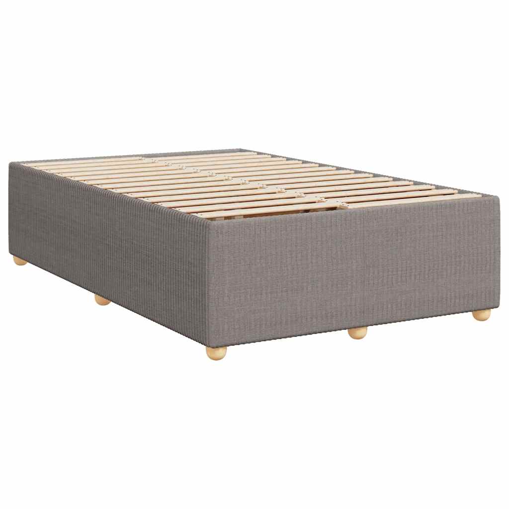 Estrutura de cama sem colchão 120x190cm tecido cinzento