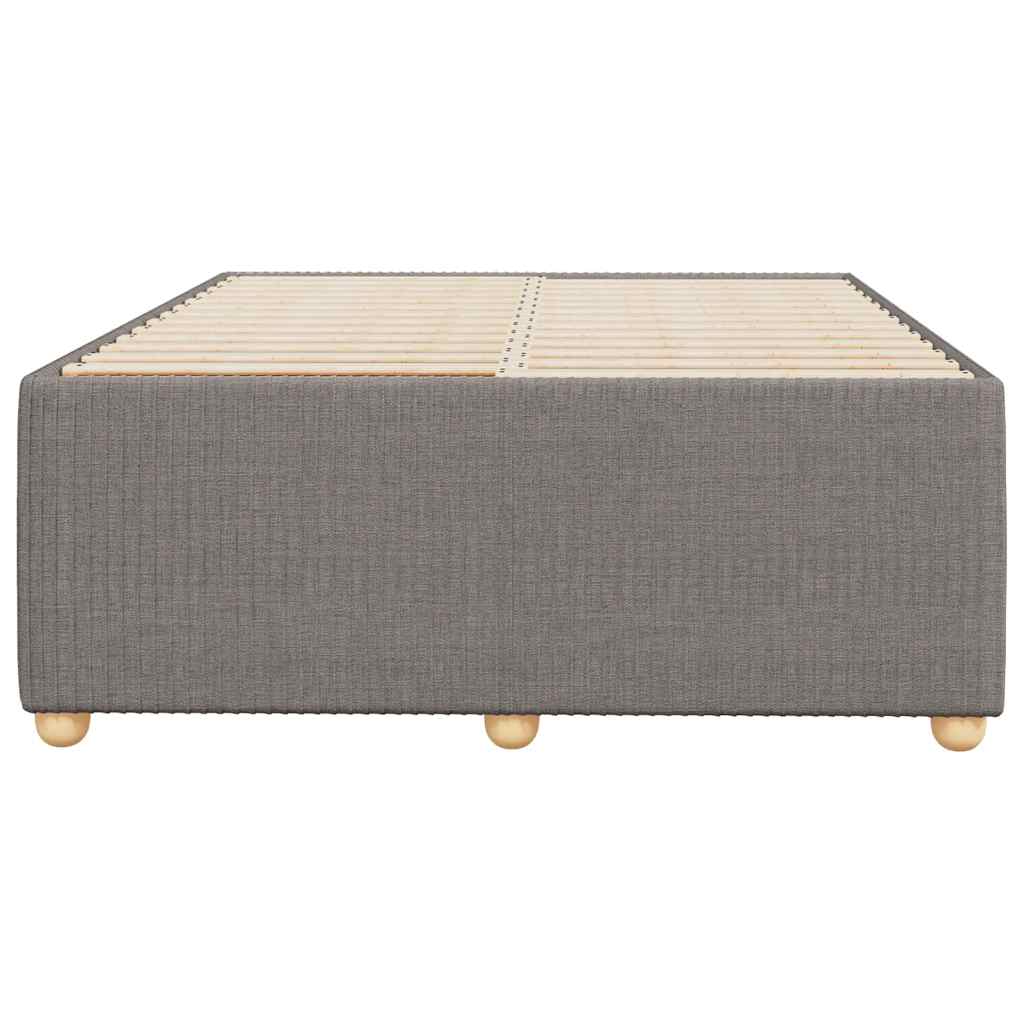 Estrutura de cama sem colchão 120x190cm tecido cinzento