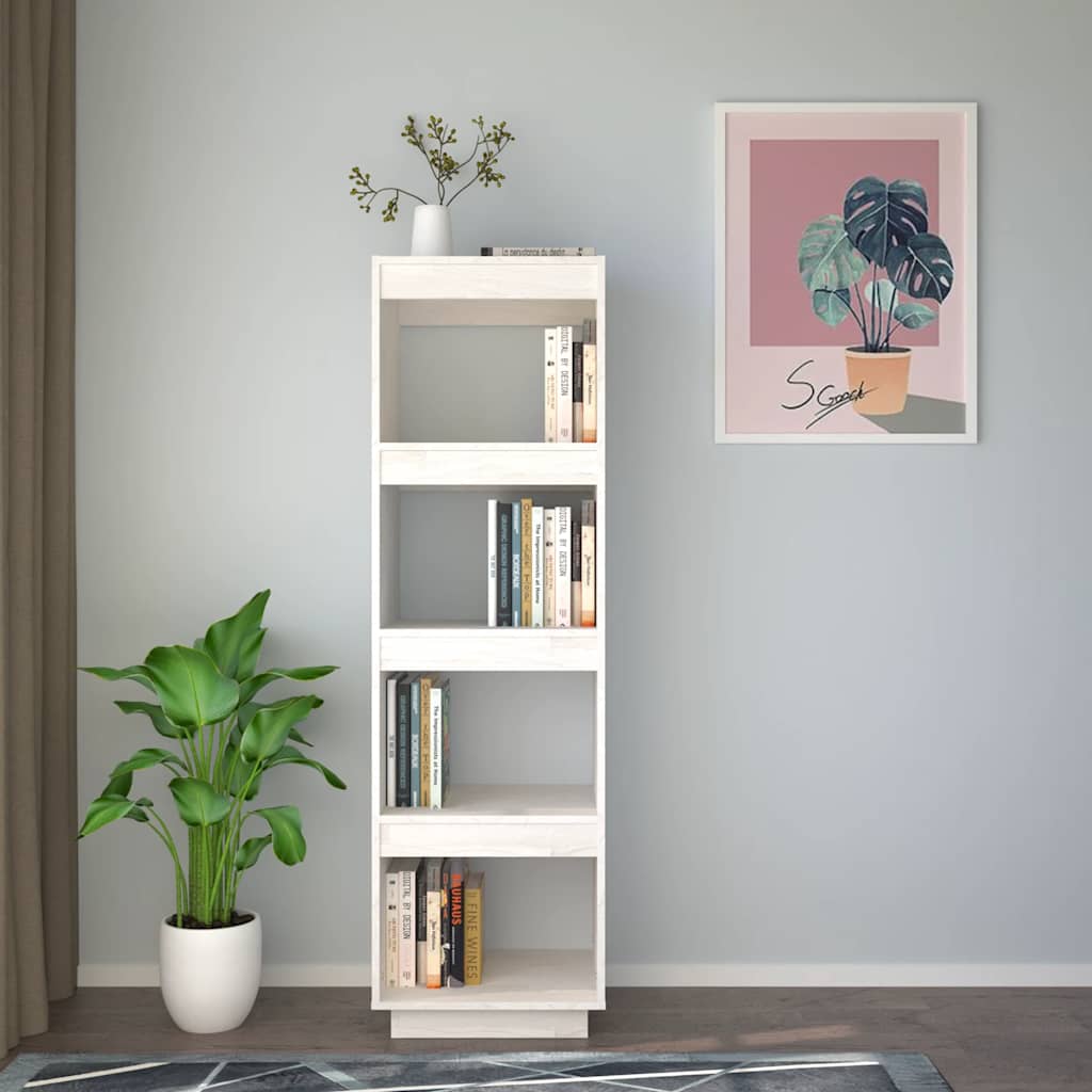 Estante/divisória 40x35x135 cm pinho maciço branco