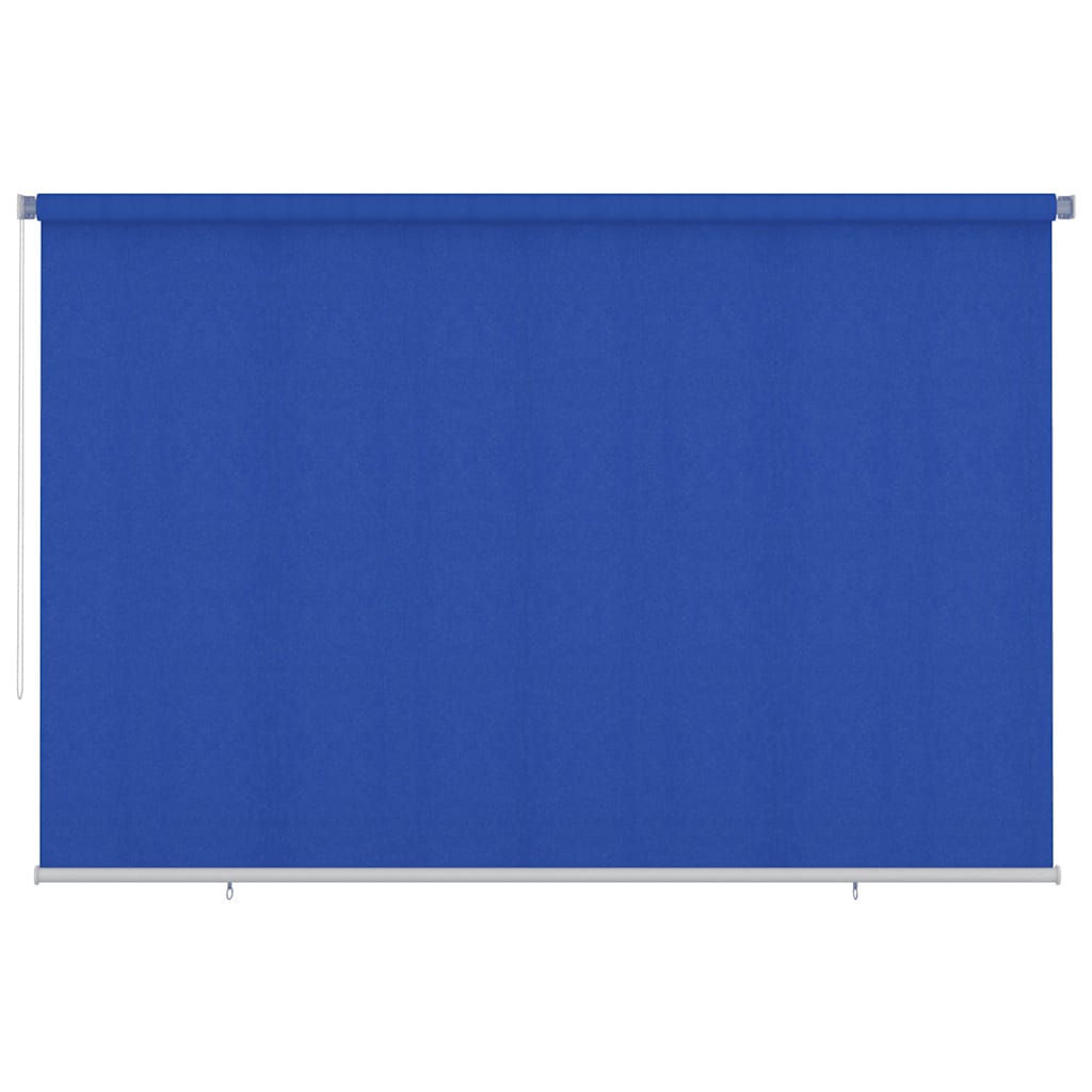 Estore de rolo para exterior 355 (l) x 230 (a) cm azul HDPE