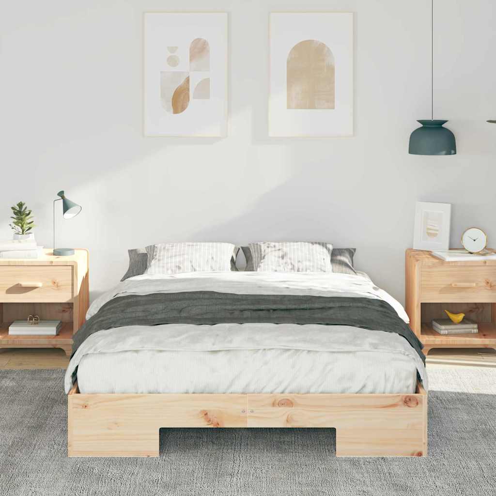 Estrutura da cama castanho 120 x 190 cm