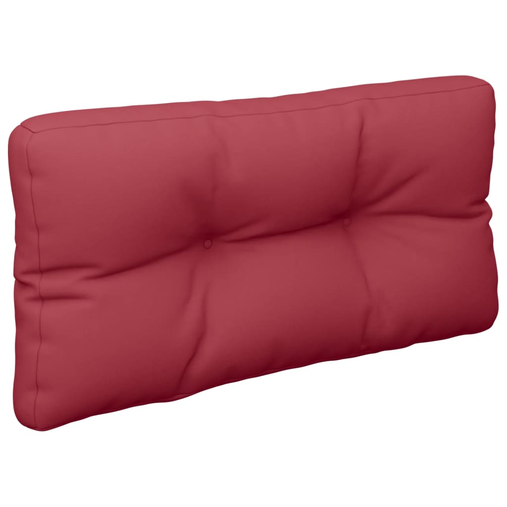 Almofadão para sofá de paletes 80x40x12cm tecido vermelho tinto
