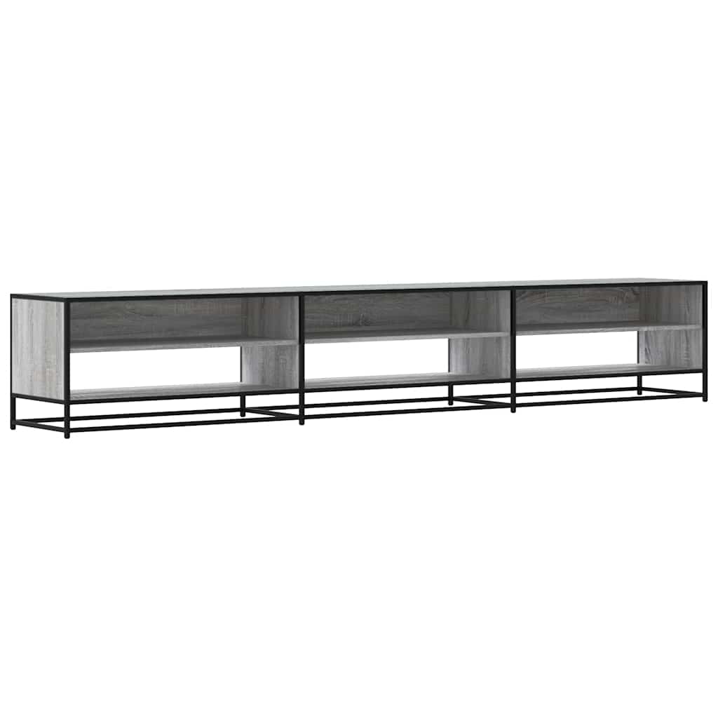 Móvel de TV 270x40x46 cm derivados de madeira cinzento sonoma