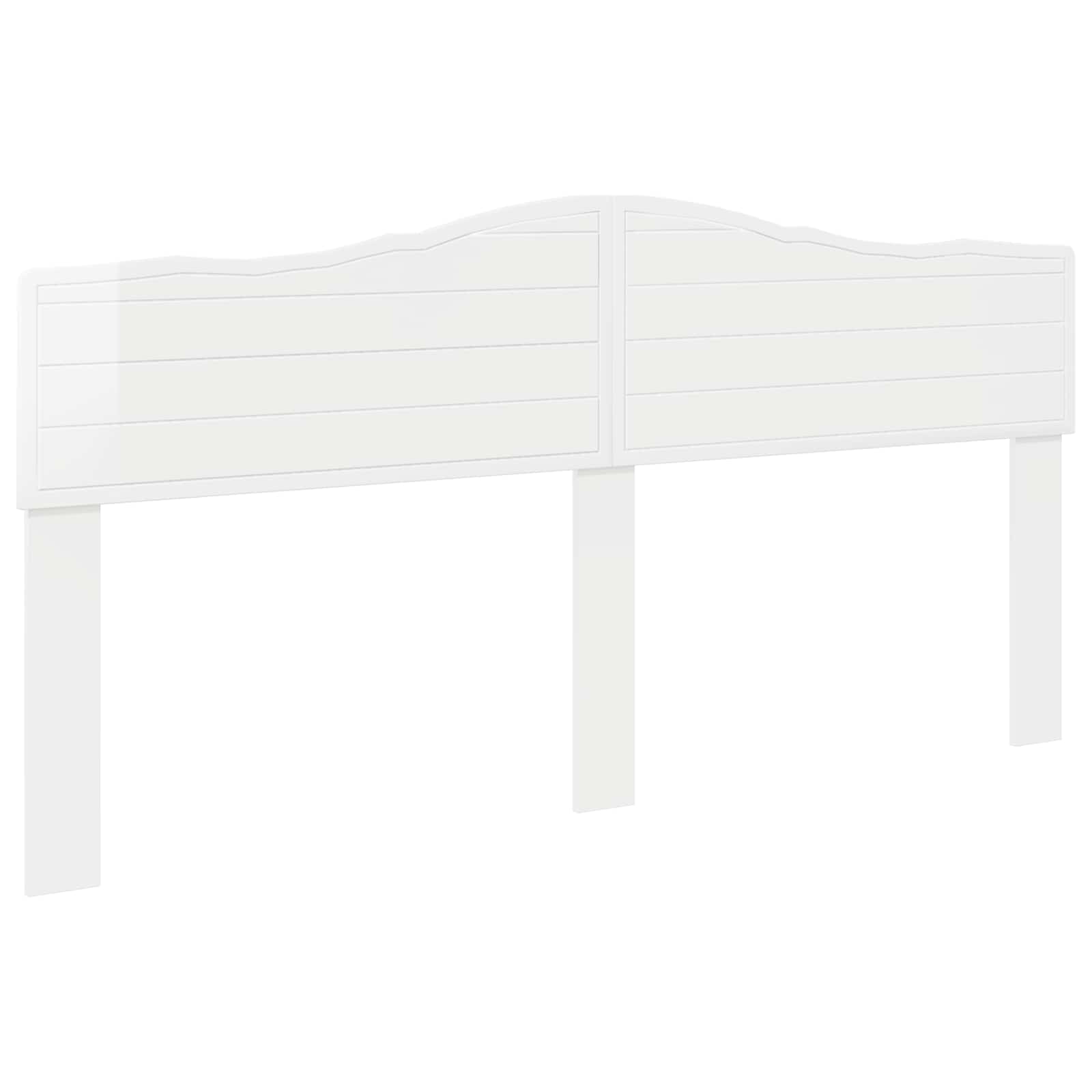 Cabeceira branco brilhante derivados de madeira