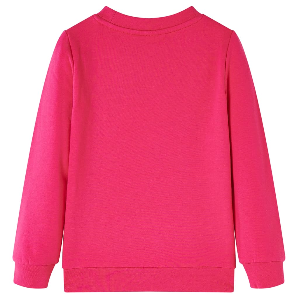 Sweatshirt para criança rosa-brilhante 92