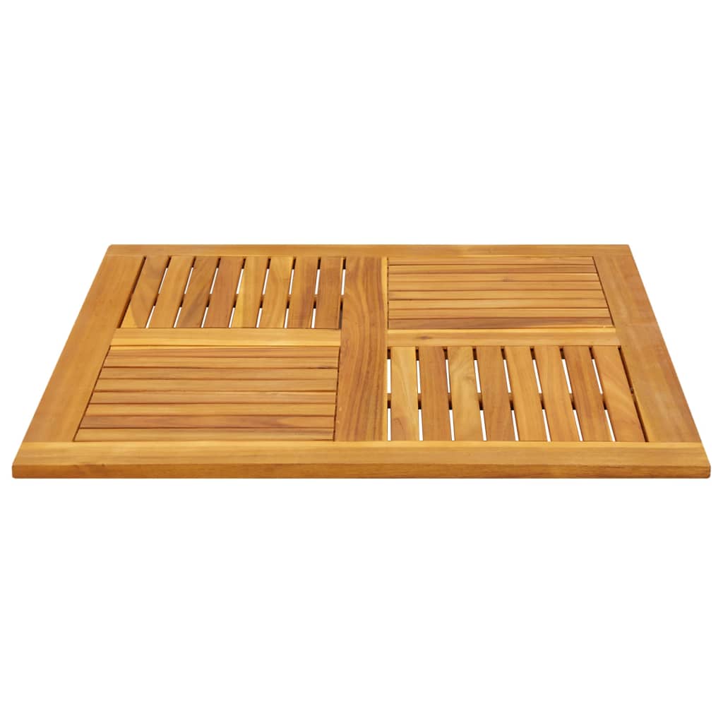 Tampo de mesa quadrado 90x90x2,2 cm madeira de acácia maciça