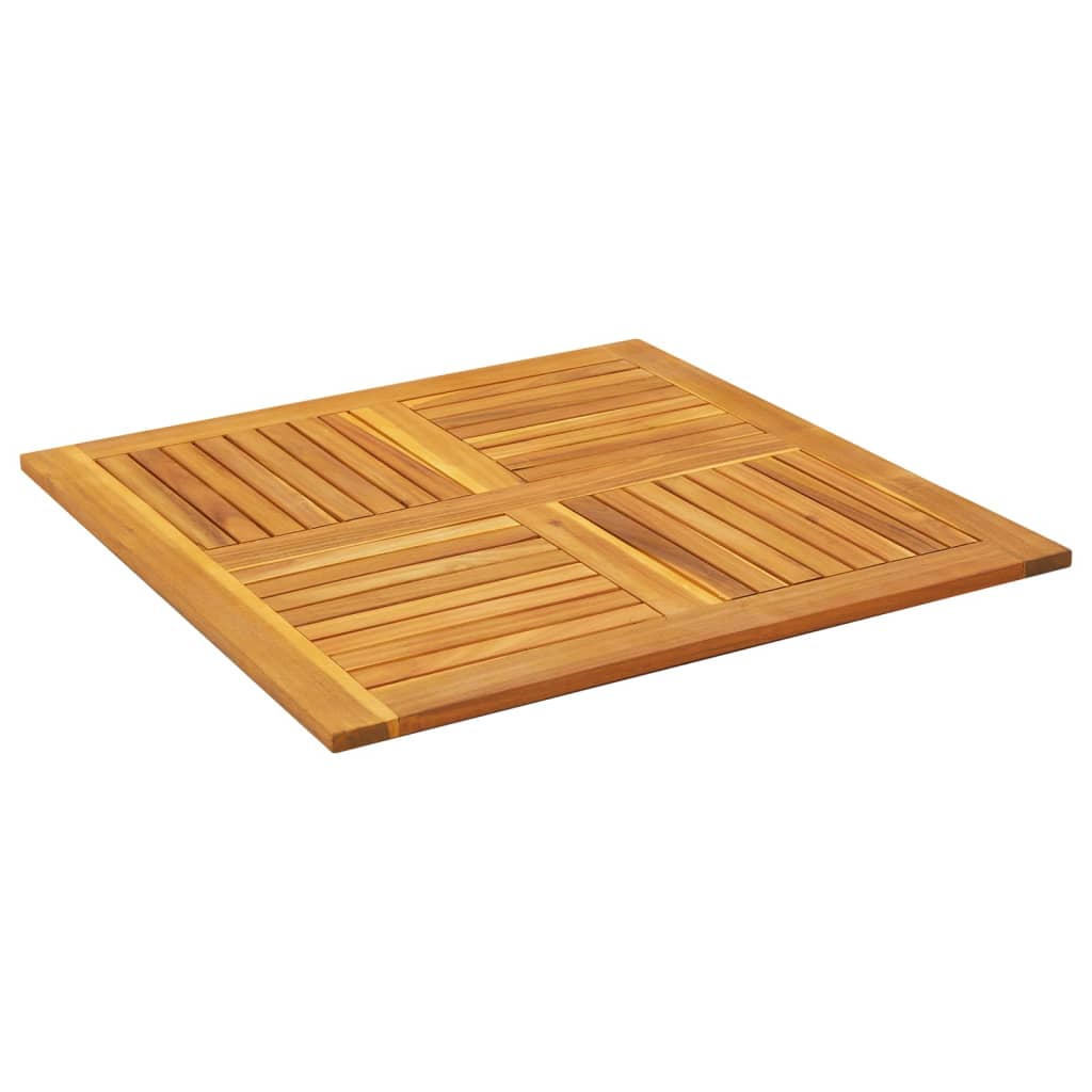 Tampo de mesa quadrado 90x90x2,2 cm madeira de acácia maciça