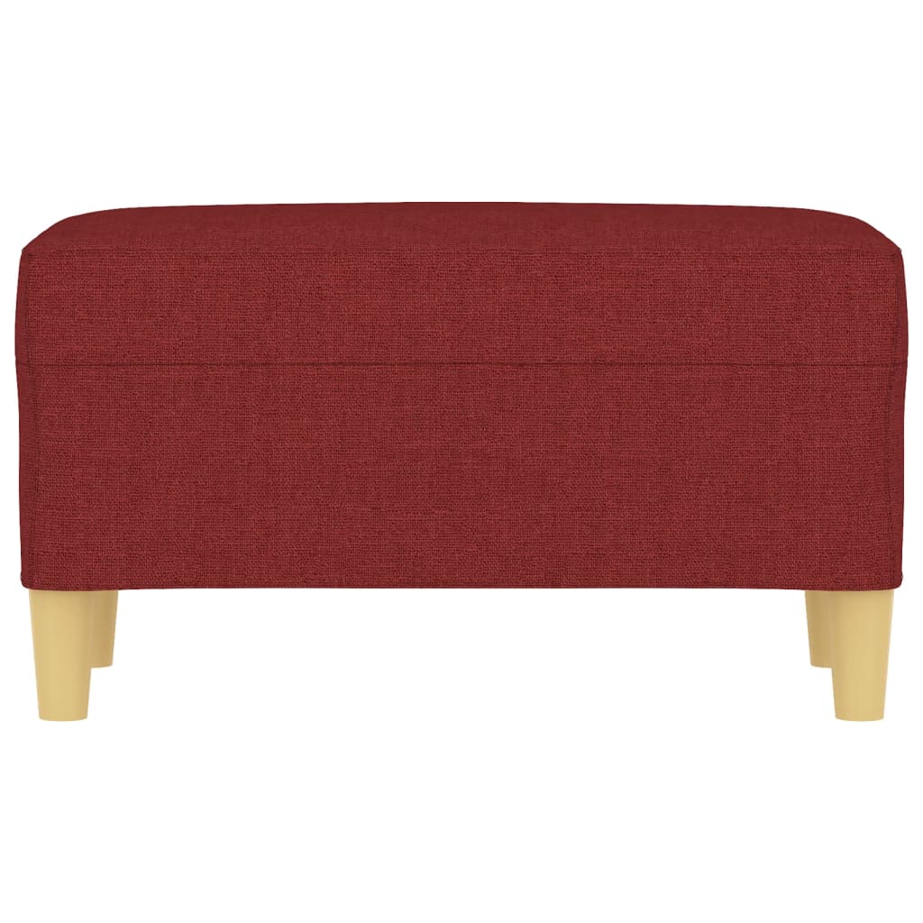 Banco 70x35x41 cm tecido vermelho tinto