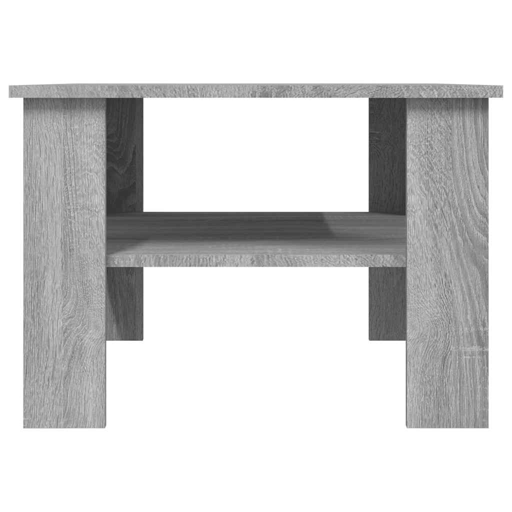 Mesa de centro 60x60x42 cm derivados de madeira cinzento sonoma