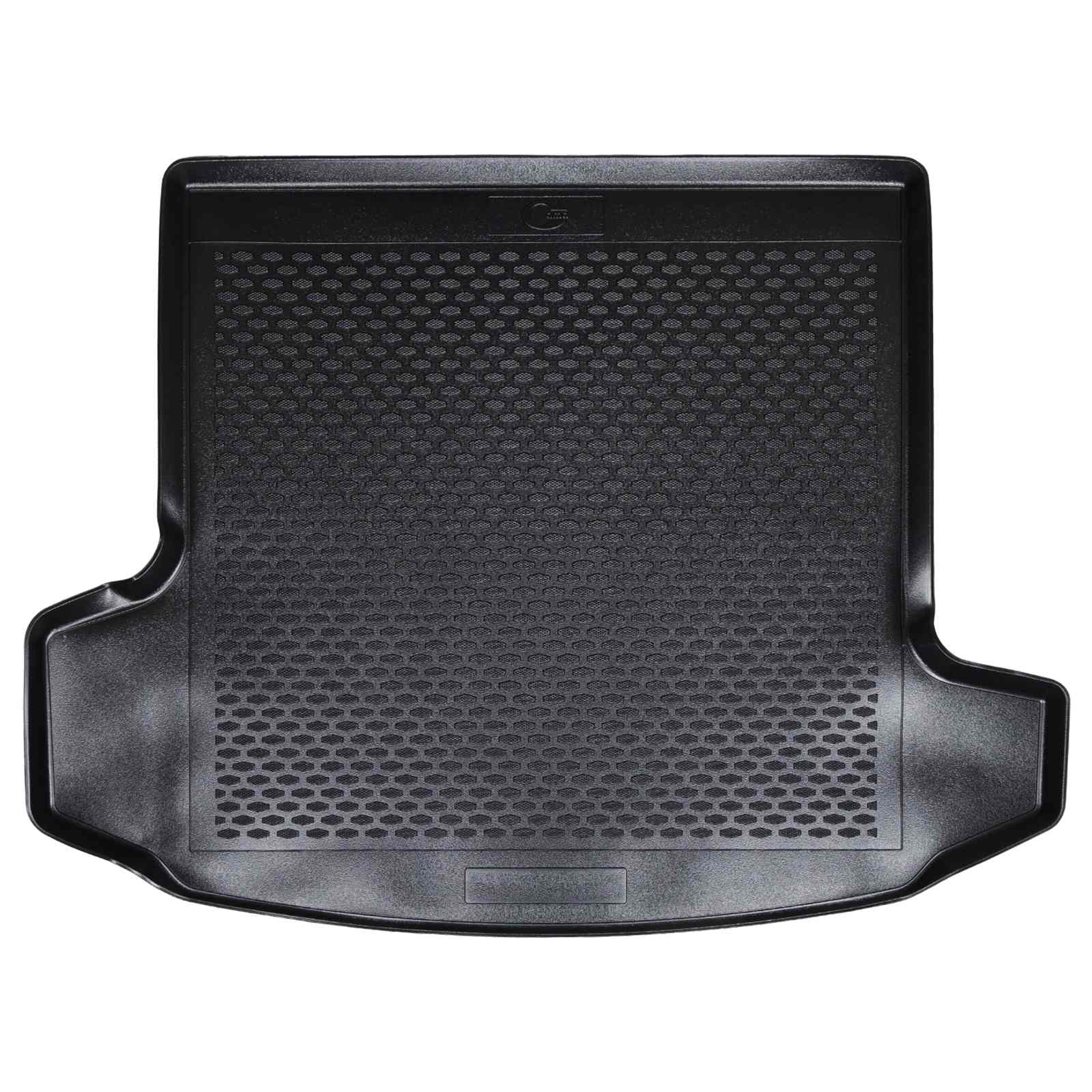Tapete de porta-malas preto borracha