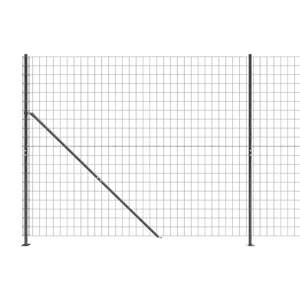 Cerca de malha de arame com flange 2,2x25 m antracite