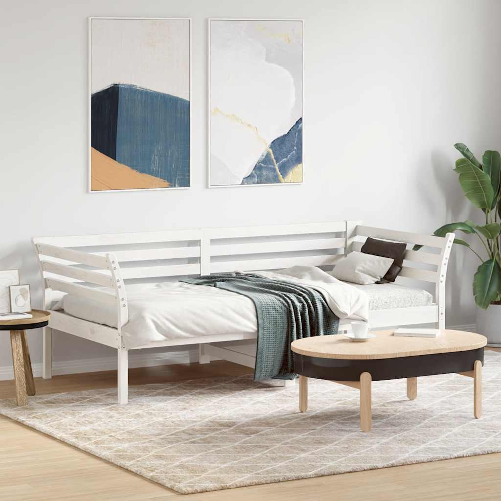 Espreguiçadeira sem colchão 75x190 cm branco
