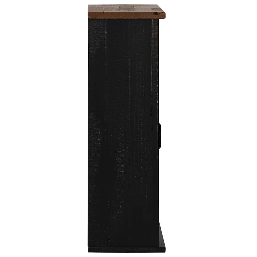 Armário suspenso halden com porta de correr 49x22,5x70 cm pinho