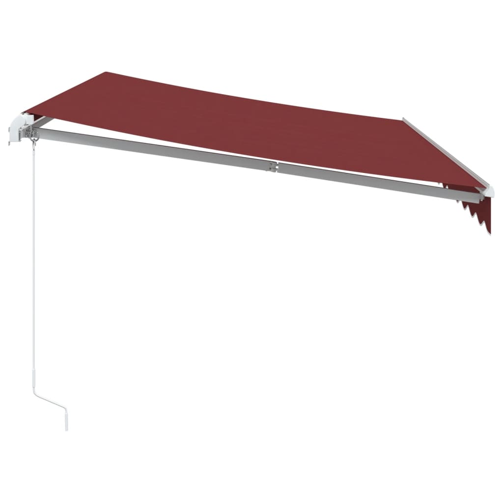 Toldo retrátil manual 350x250 cm bordô