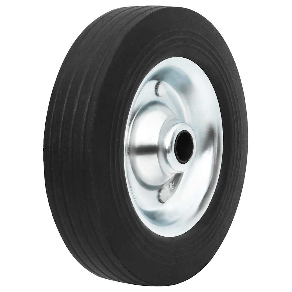 Roda para roda jóquei ø20x5 cm borracha maciça e aço