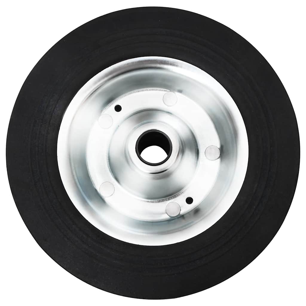 Roda para roda jóquei ø20x5 cm borracha maciça e aço