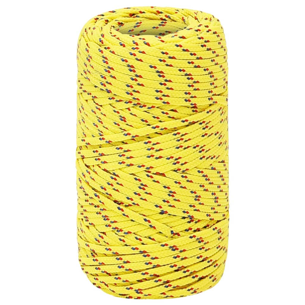 Corda de barco 2 mm 500 m polipropileno amarelo