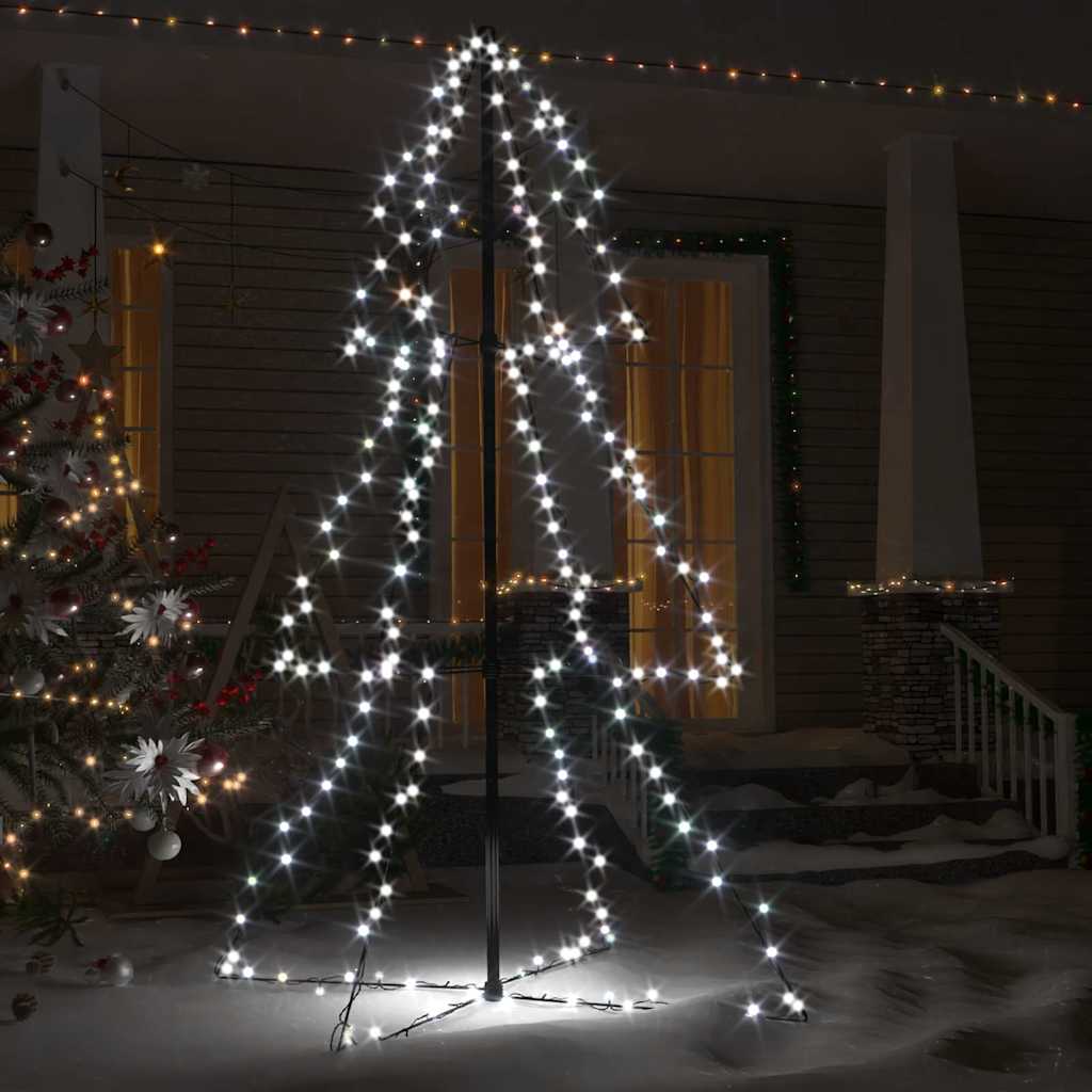 Árvore de natal em cone 200 leds 98x150 cm interior e exterior