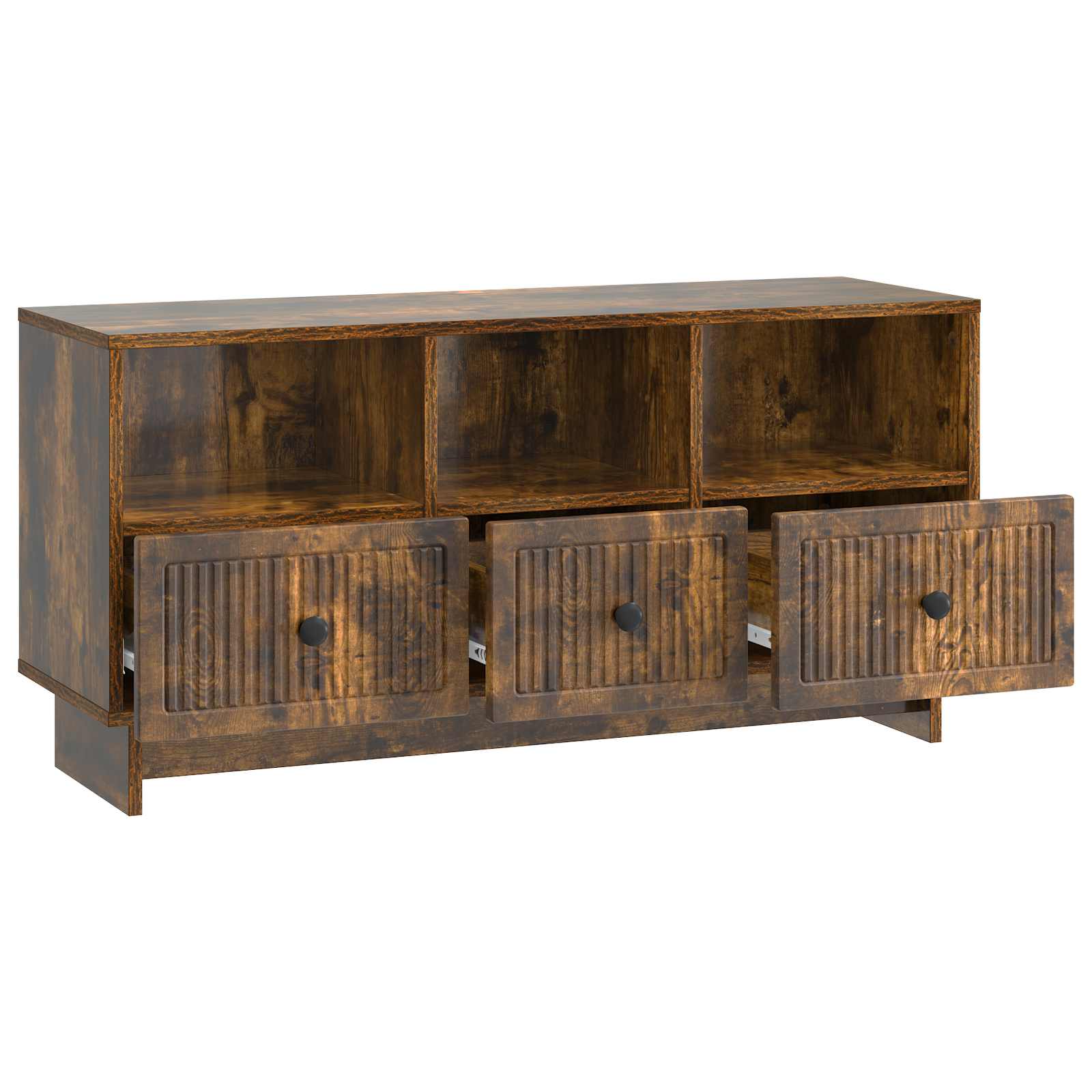 Gabinete para TV com gaveta carvalho fumado 102 x 34,5 x 50 cm