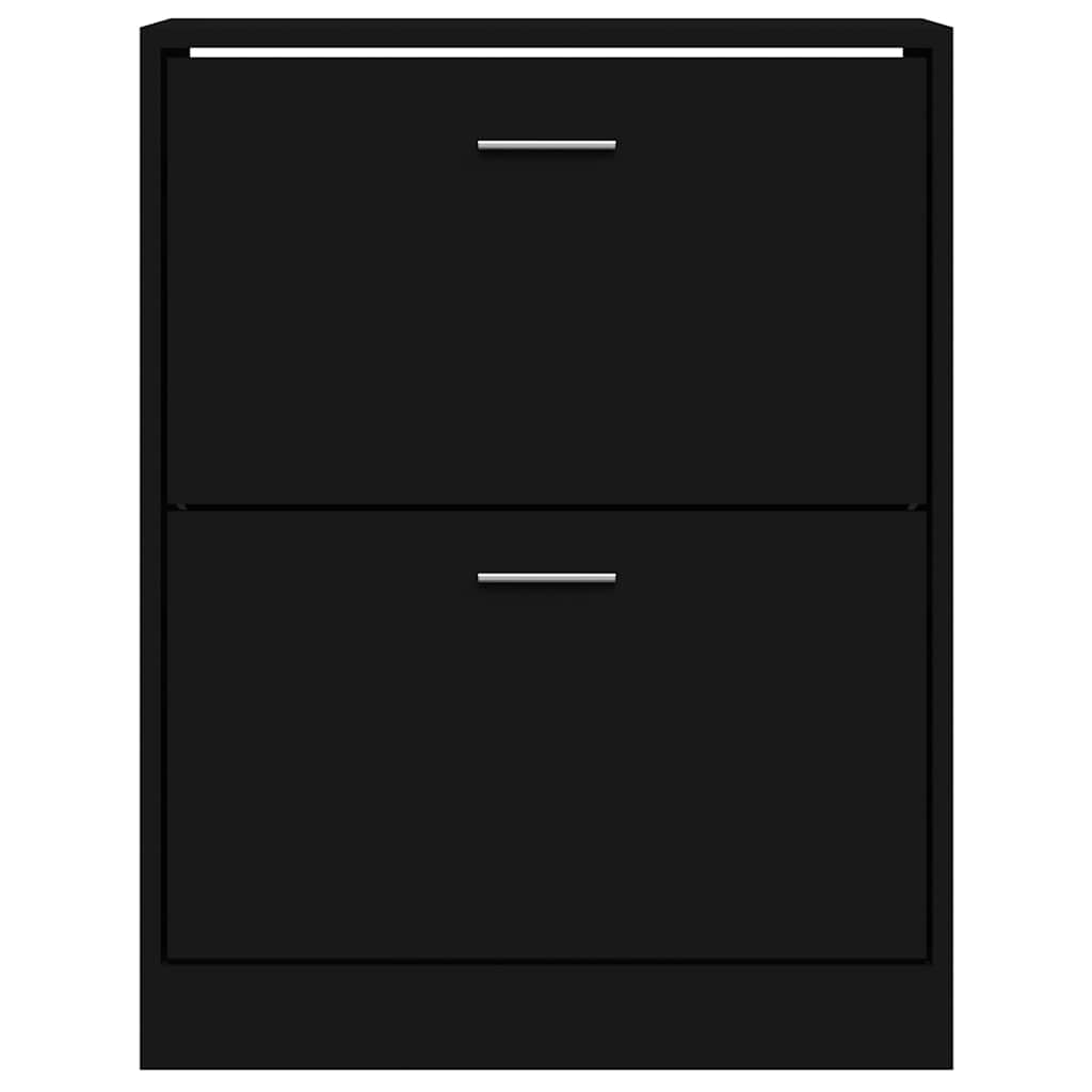 Sapateira 63x24x81 cm derivados de madeira preto