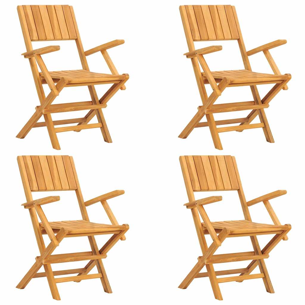 5 Pcs conjunto de jantar p/ jardim madeira de teca maciça