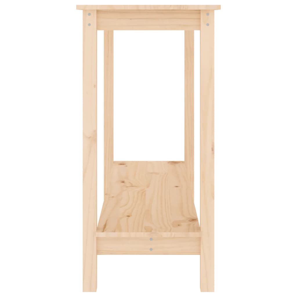 Mesa consola 110x40x80 cm madeira de pinho maciço