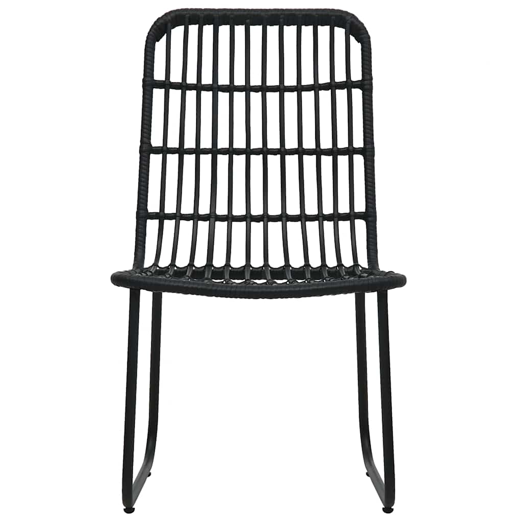 5 Pcs conjunto de jantar para exterior vime PE e vidro