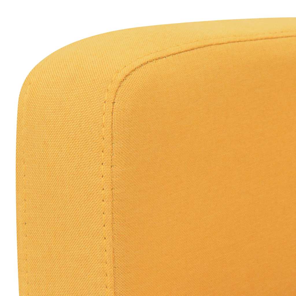 Sofá de 2 lugares 135x65x76 cm amarelo