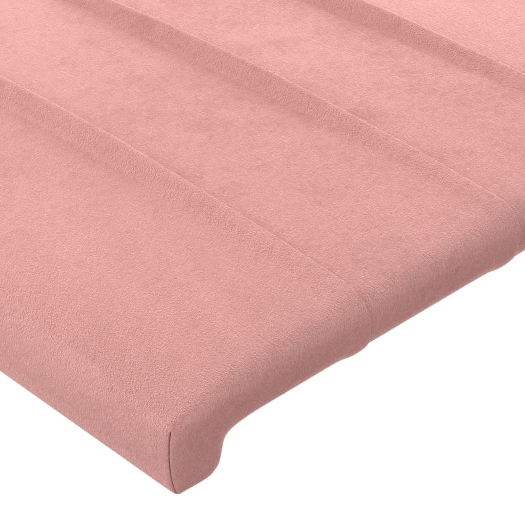 Cabeceiras rosa 180x5x78/88 cm veludo