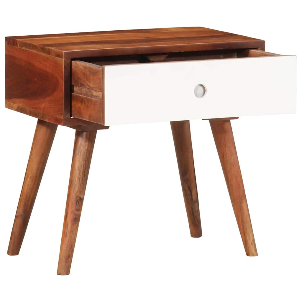 Mesa de apoio 45x30x45 cm madeira de acácia maciça