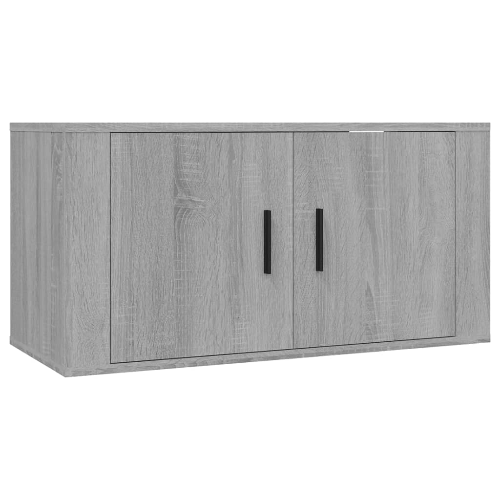 Móvel de TV de parede 80x34,5x40 cm cinzento sonoma