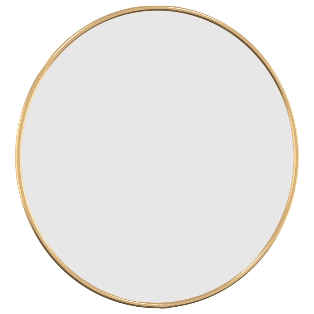 Espelho de parede ø40 cm redondo dourado