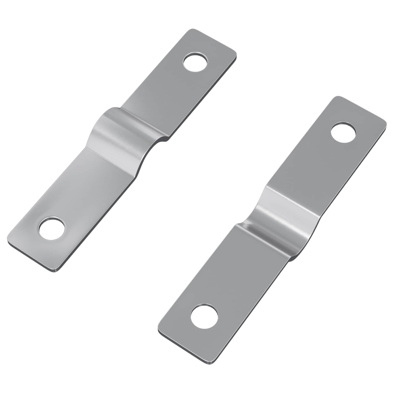 Placa de impacto 2 unid. prateado 50 x 10 x 1,2 mm ferro