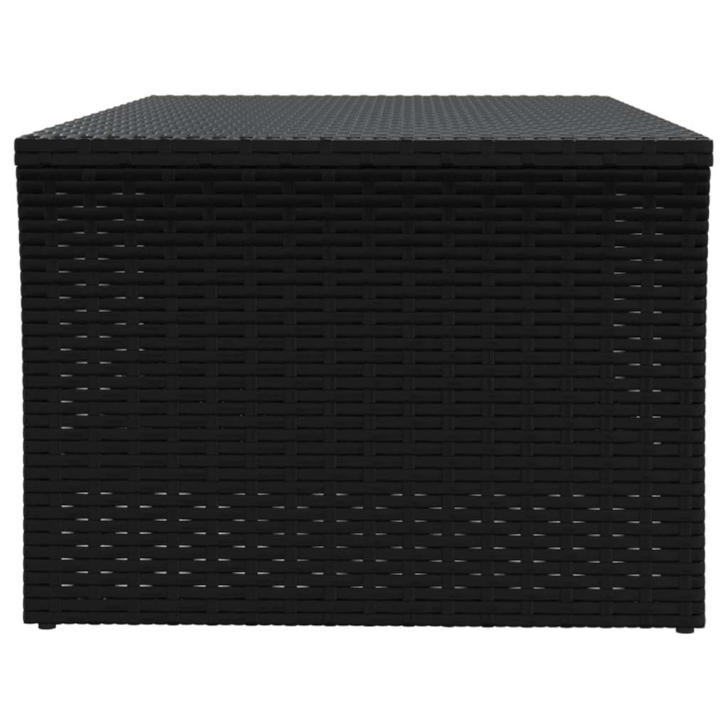 Mesa de centro 100x50x40 cm vime PE preto