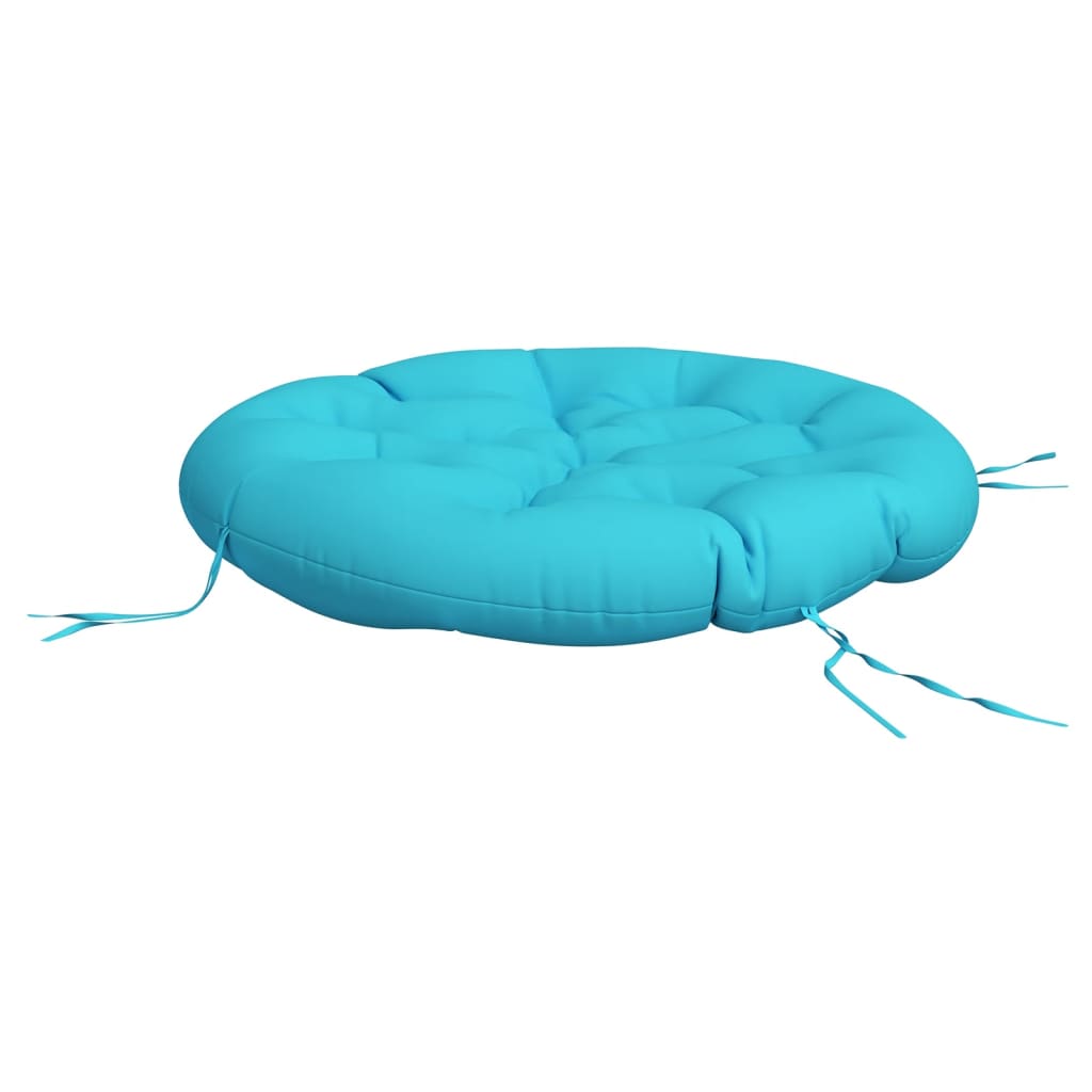 Almofadão redondo ø 100 x11 cm tecido oxford turquesa