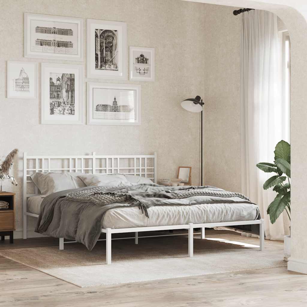 Cabeceira de substituição 160 cm metal branco