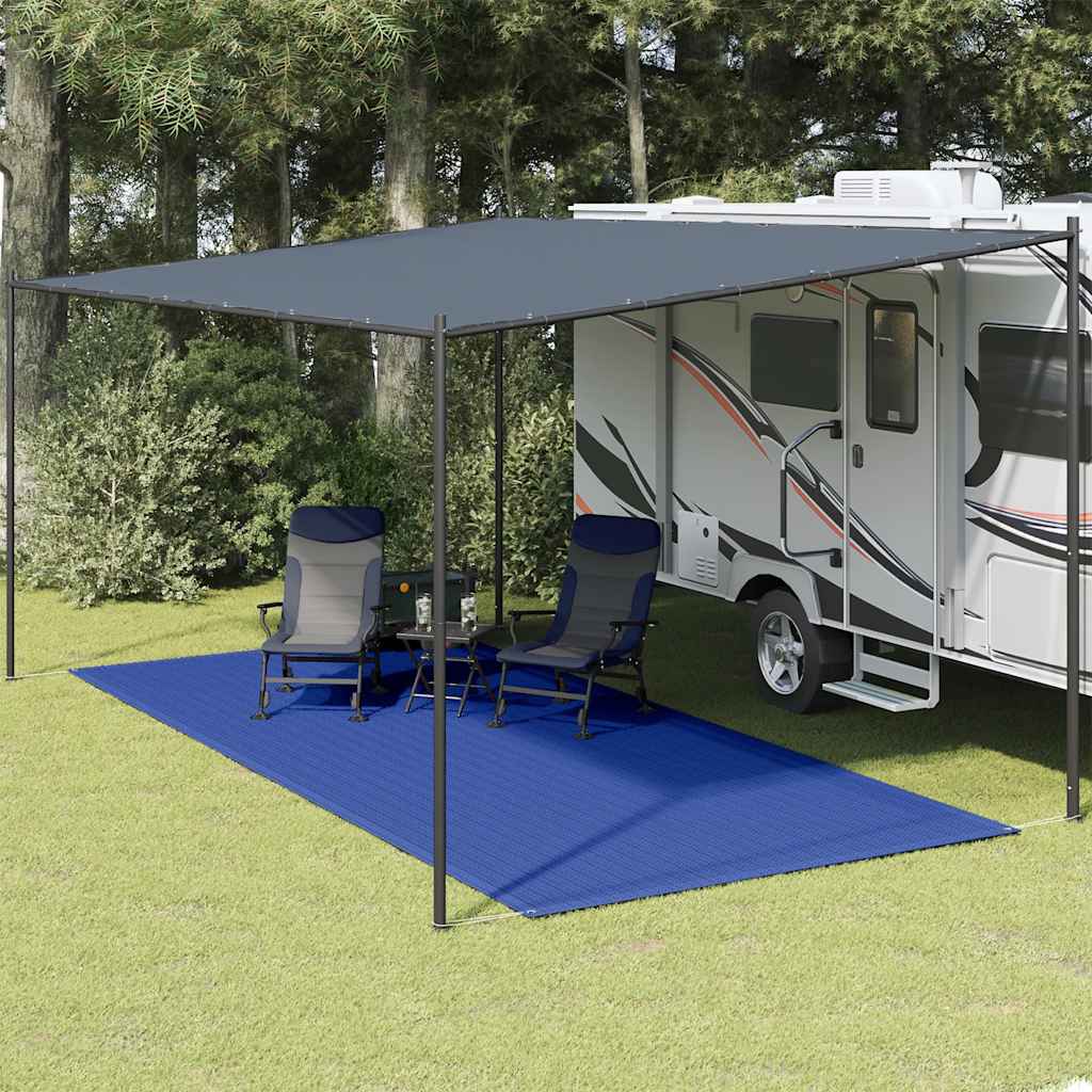 Tapete de campismo para tenda 250x500 cm azul