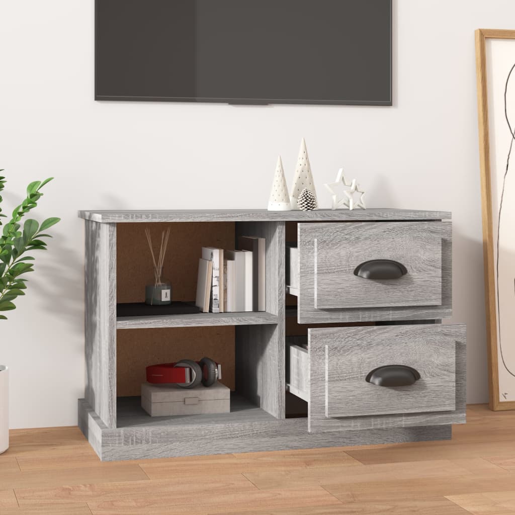 Móvel de TV 73x35,5x47,5cm derivados de madeira cinzento sonoma