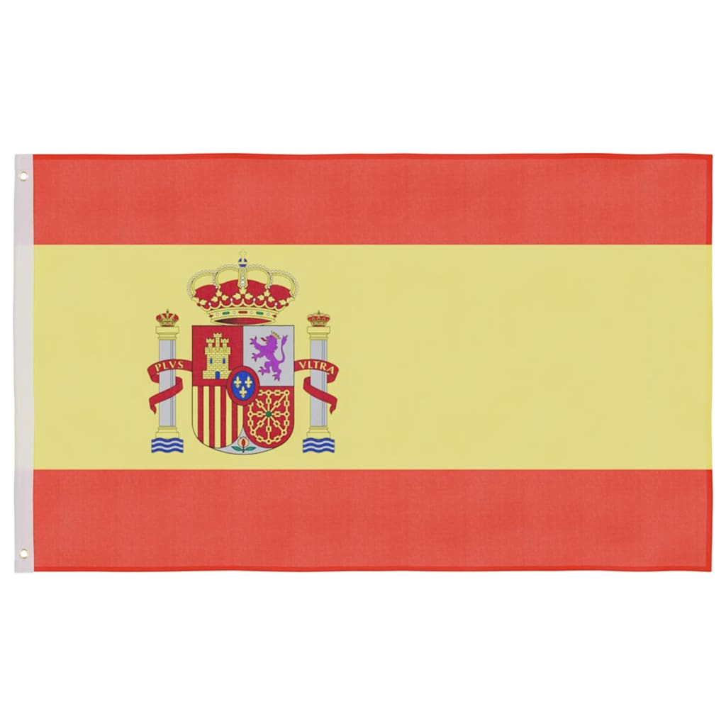 Bandeira da espanha e mastro 5,5 m alumínio