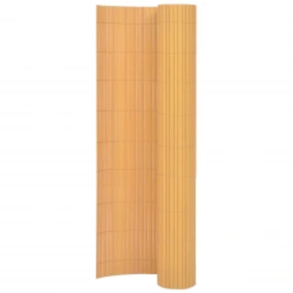 Cerca de jardim dupla face 90x400 cm amarelo