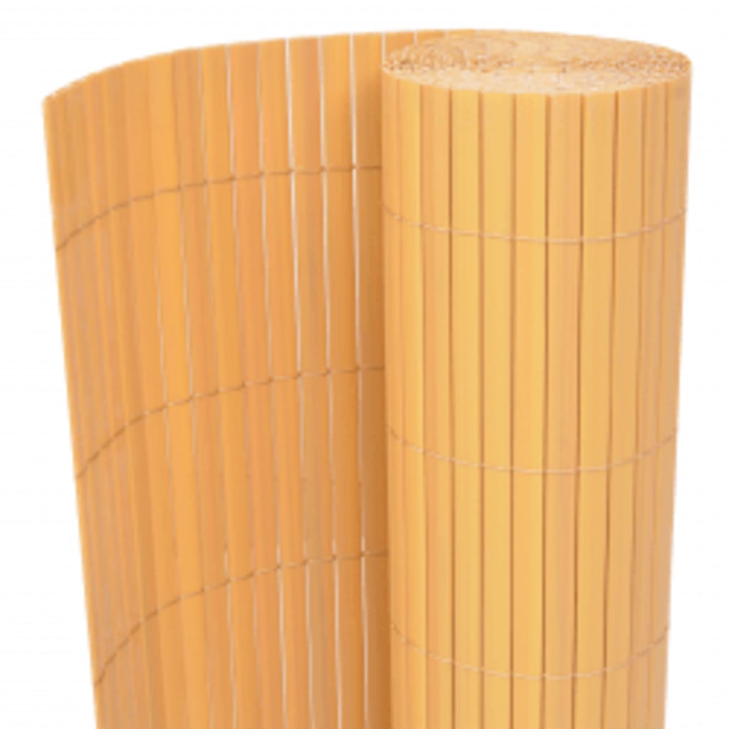 Cerca de jardim dupla face 90x400 cm amarelo